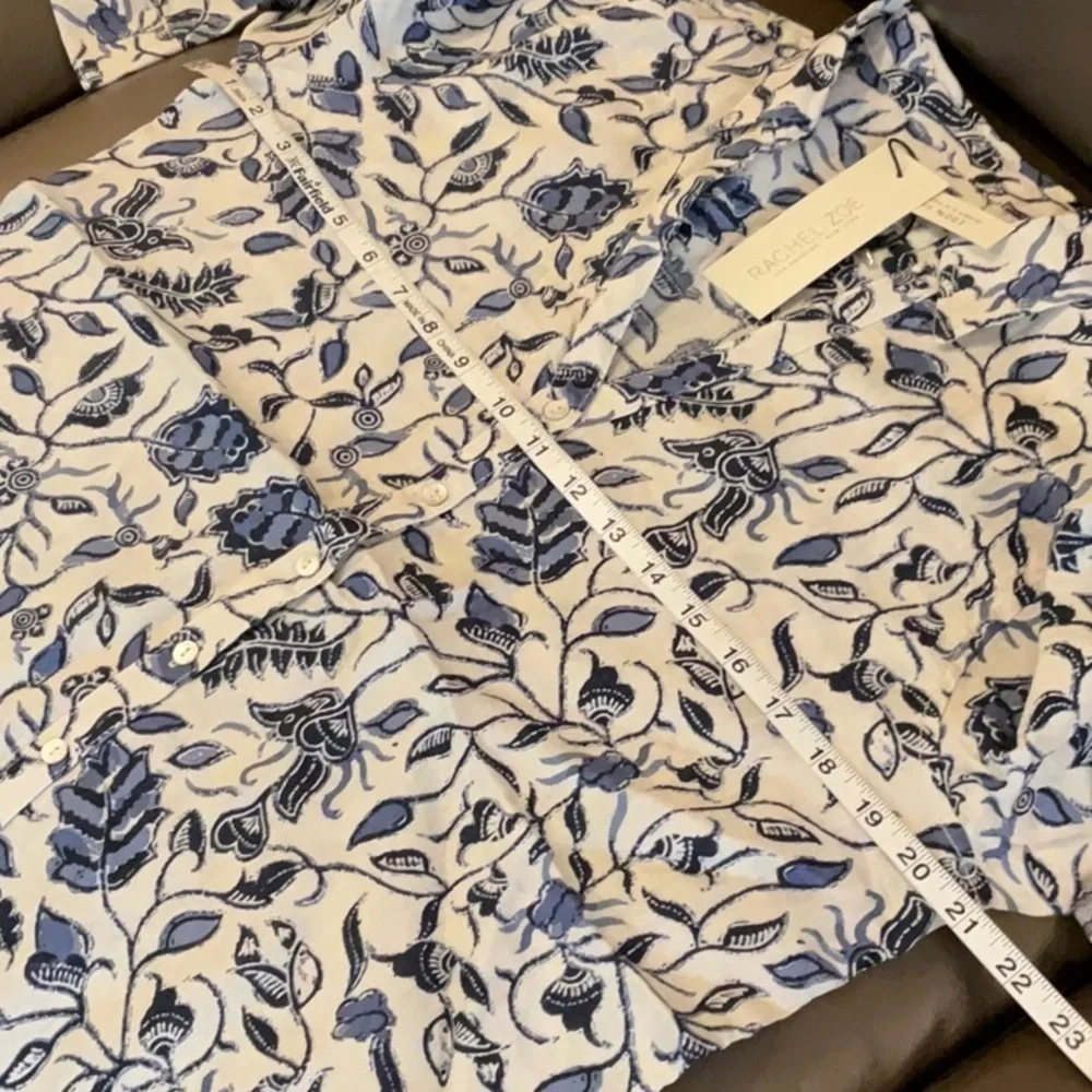 Rachel Zoe linen button up shirt - Picture 6 of 7